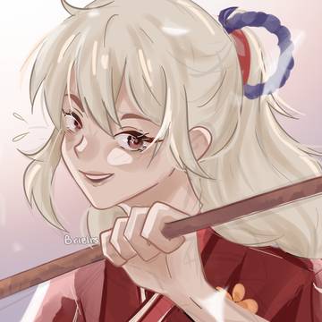 Yoimiya with long hair