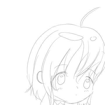 あくびする子