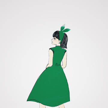 緑のワンピース