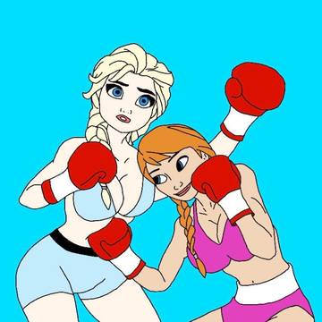 Anna vs Elsa boxing