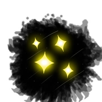 inky starry sky