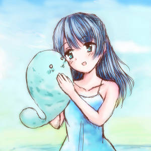 スライムと女の子