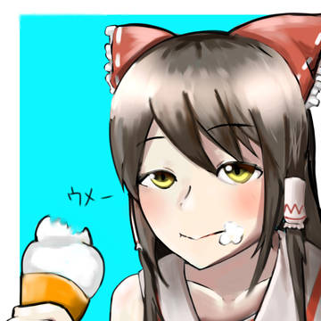 ソフトクリームを食べるMG兄貴