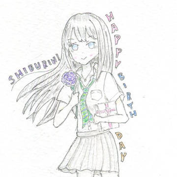 渋谷凛ちゃん誕生日イラスト2021