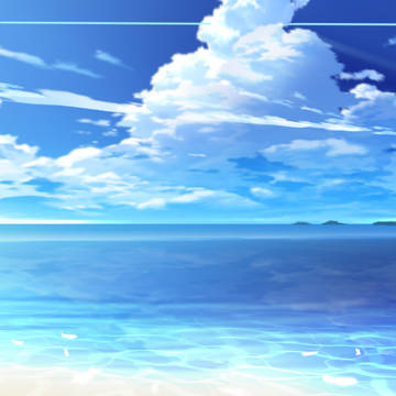 無心で描いた空