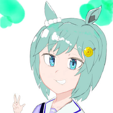 ウマ娘のセイウンスカイ描きました