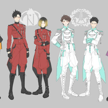ハイキュー軍服パロ