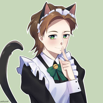Moriarty brothers as cat maid