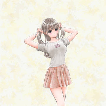 15号さん3周目　ツインテにしたら「こんな感じ」