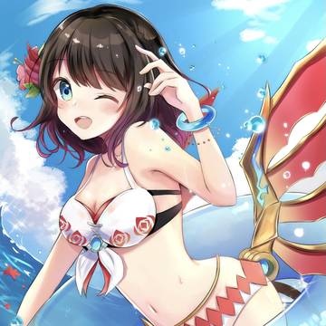 水着クロカちゃん！