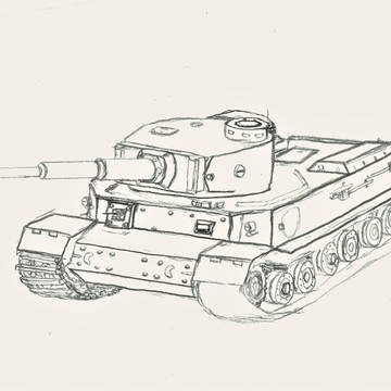 ポルシェティーガー実戦型 (製作途中)