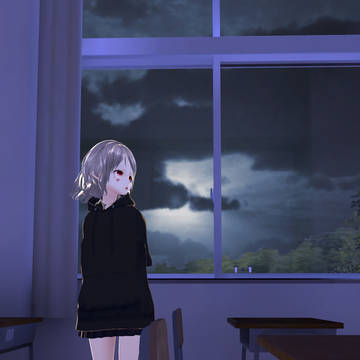 廃校舎で待つ少女