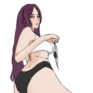 A girl showing off her panties