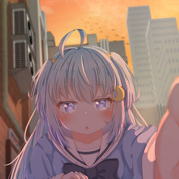 夕暮れ時に