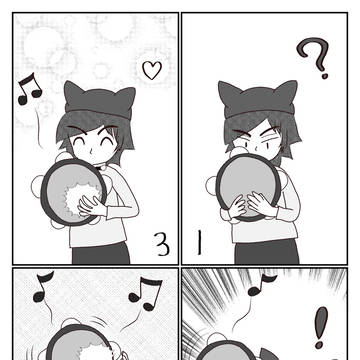 うちの子にタンバリンを与えてみた