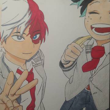 Shoto Todoroki - Izuku Midoriya
