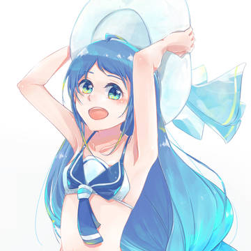 水着三つ編み五月雨ちゃん