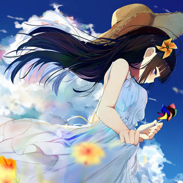 夏の雲と夏の風