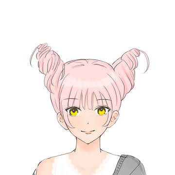 pink hair girl