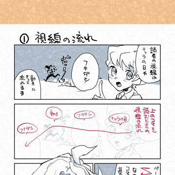 【講座まんが】視線誘導とコマの大小