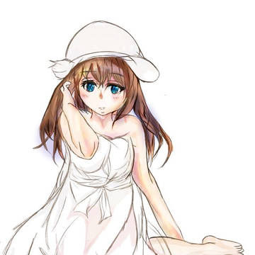 夏ぽいイラスト