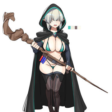 찐따냄새 풀풀나는 메카쿠레 비키니 엘프 마법사