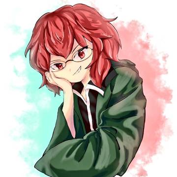 頬赤×メガネ