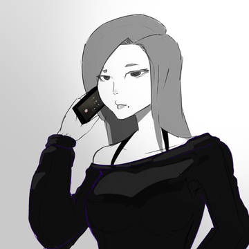 Goth gf doodle