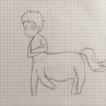 Pregnant centaur