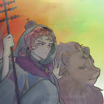 獅子と法皇original color