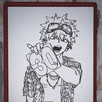 爆豪勝己@切り絵