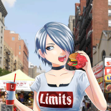 ハンバーガー食べるよ