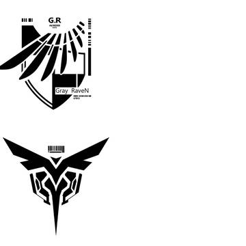 【フリー素材】灰鴉・突撃鷹 徽章