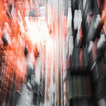 光の線が変化する