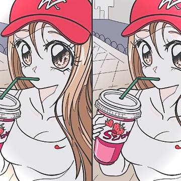 イチゴ味のミルクセーキ