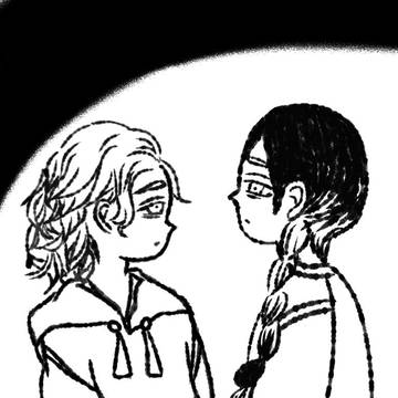 手を繋ごうとする蘭竜