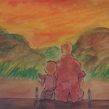 夕暮れ