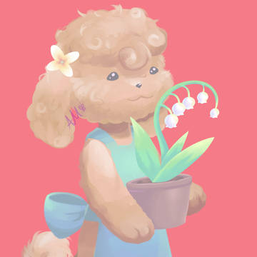 Gardener puppy-庭師の子犬