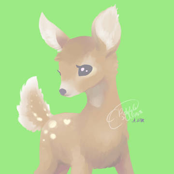 Pastel Deer-パステル鹿