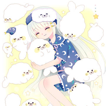 白のもふもふに囲まれたい