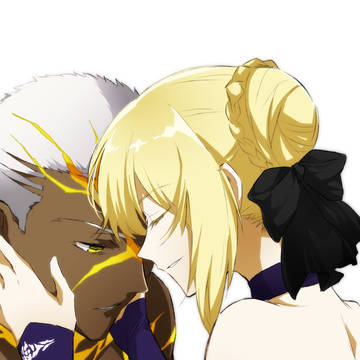 セイバーオルタとエミヤオルタ