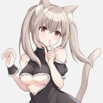 猫耳ツインテール