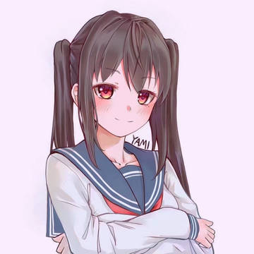 黒髪赤目少女Yami