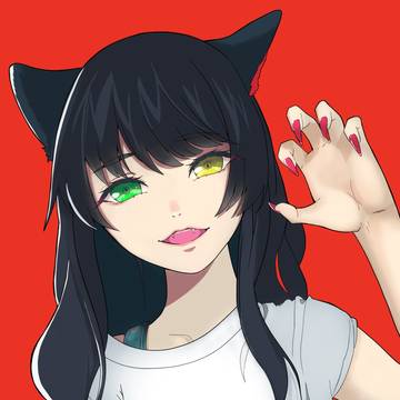 【擬人化】黒猫