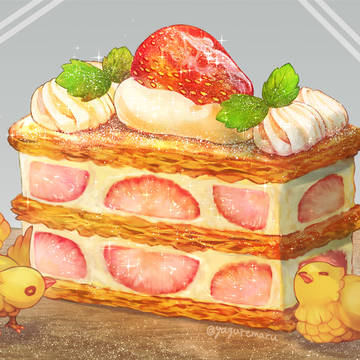 いちごのミルフィーユ