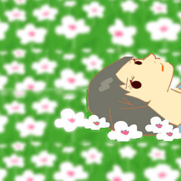 お花とお母さん