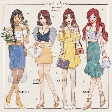 Disney Princess in Summer🌿