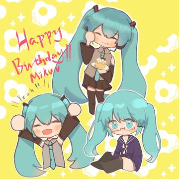 Happy birthday to miku