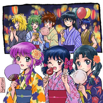 残暑お見舞い絵です♪