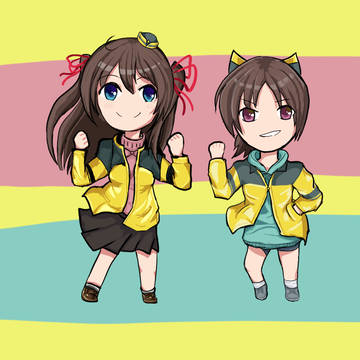 Chibi Mako-nee and Aki-chan